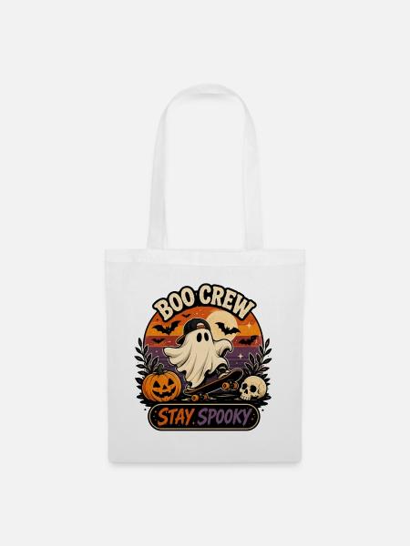 Halloween Boo Crew - Stoffbeutel - Weiß