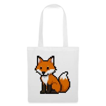 Pixel Fuchs - Stoffbeutel - Weiß - Vorne