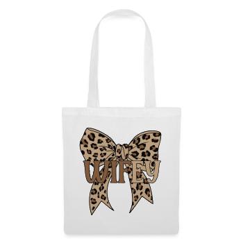 Wifey – Ehefrau & Liebe | Geschenkidee - Stoffbeutel - Weiß - Vorne