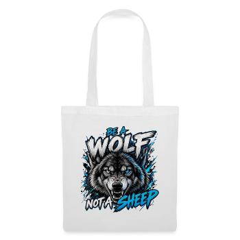 SeiWOLF - KeinSchaf - Stoffbeutel - Weiß - Vorne