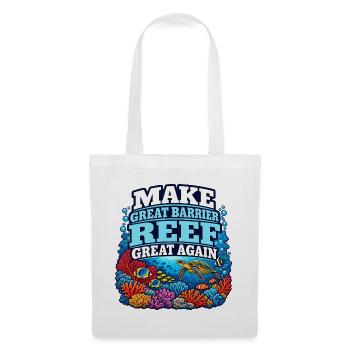 Great Barrier Reef Ozean Wildtierkunst Meereslebewesen - Stoffbeutel - Weiß - Vorne