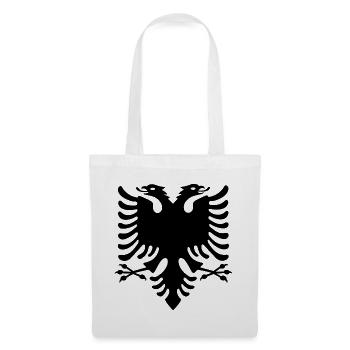 Albanische Flagge - Stoffbeutel - Weiß - Vorne