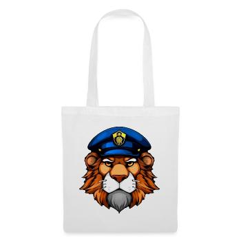 Löwe Polizei - Stoffbeutel - Weiß - Vorne