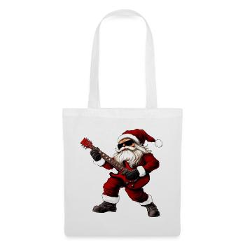 Gitarrist Weihnachten - Stoffbeutel - Weiß - Vorne