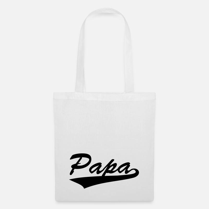 Papa - Stoffbeutel - Weiß