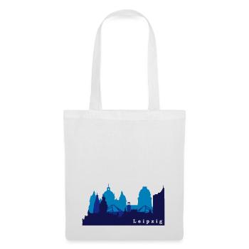 Leipzig Skyline - Stoffbeutel - Weiß - Vorne