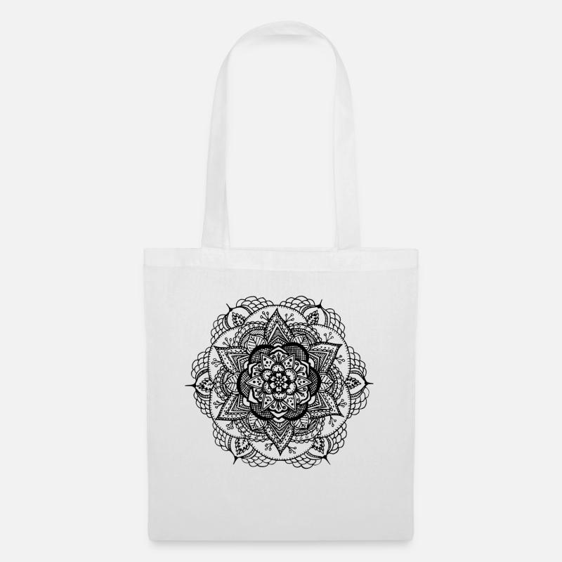Mandala No. 1 - Stoffbeutel - Weiß