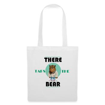L'ours frissonne Denglish Funny Funny - Sac en tissu - blanc - Devant