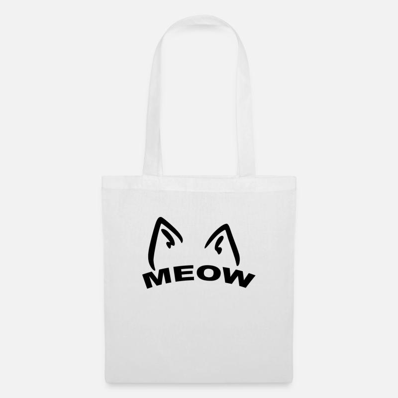 Cat meow gift idea - Tote Bag - white