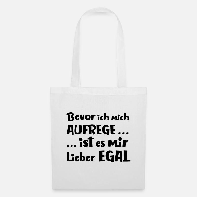 Bevor ich mich aufrege - Stoffbeutel - Weiß