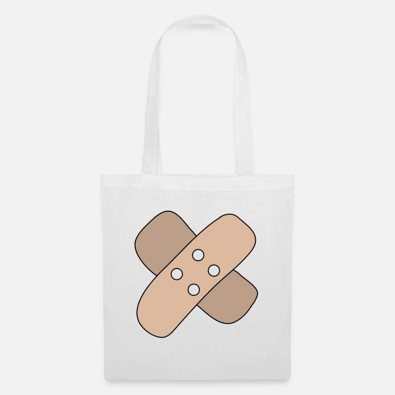 Patch, Wound, Injury, Healing, Gift Idea - Tote Bag - white