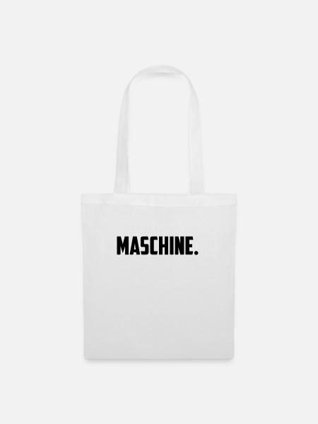 Maschine - Stoffbeutel - Weiß