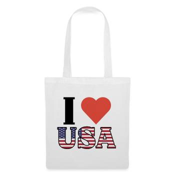 I <3 USA I love USA - Tote Bag - white - Front