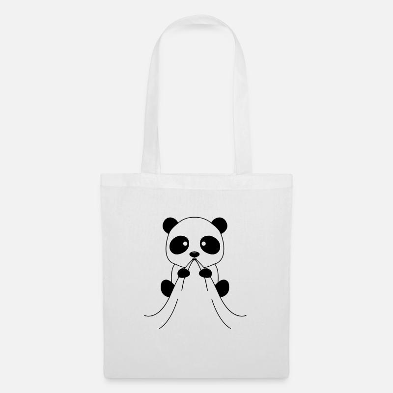 Panda Baby Babys Panda Bear Geschenk - Stoffbeutel - Weiß