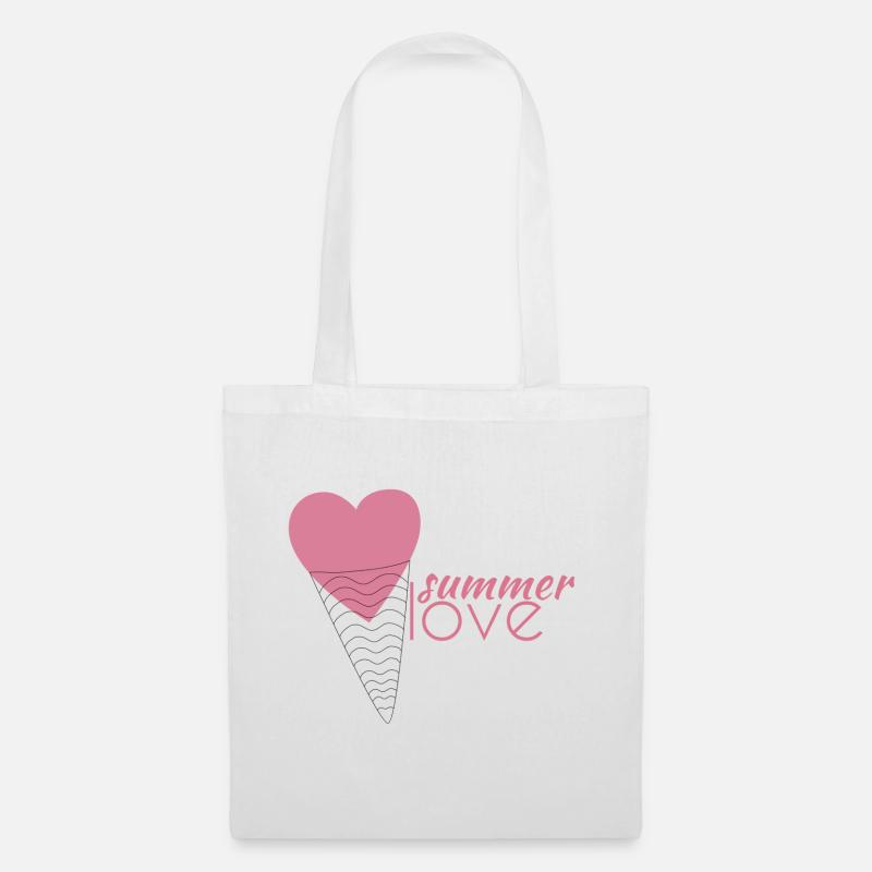 summer love - Stoffbeutel - Weiß