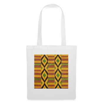 Green, yellow and black colored diamond patterns - Tote Bag - white - Front