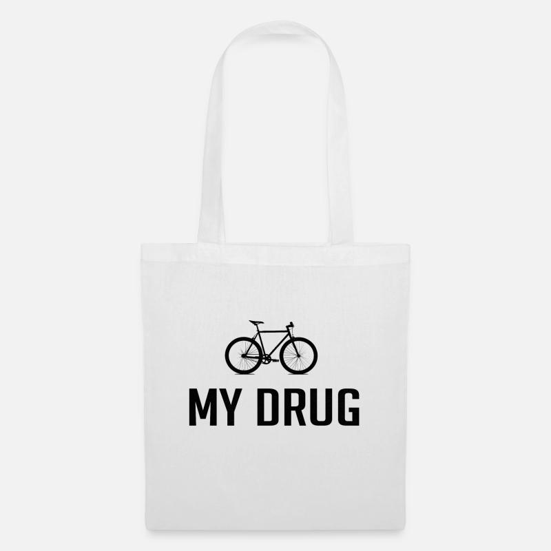 Fahrrad Bike Spruch - Stoffbeutel - Weiß