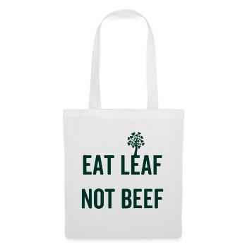 Idée de cadeau de végétarien végétarien - Sac en tissu - blanc - Devant