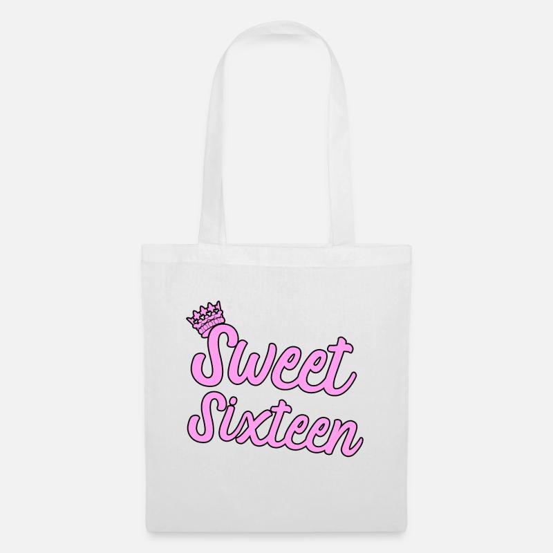 16. Geburtstag Shirt Idee Geschenk - Stoffbeutel - Weiß