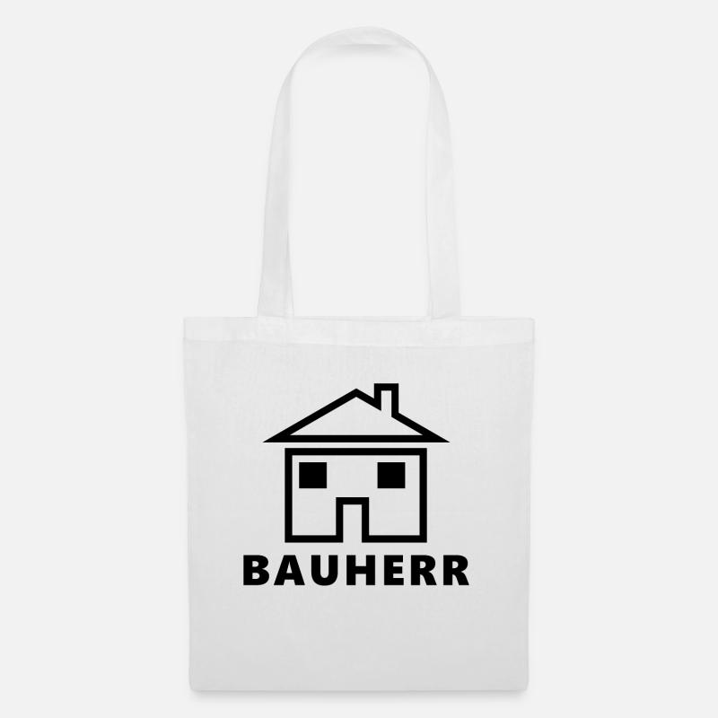 Bauherr - schwarz - Stoffbeutel - Weiß