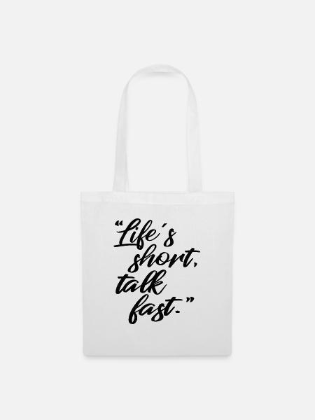 Proverbes - Sac en tissu - blanc