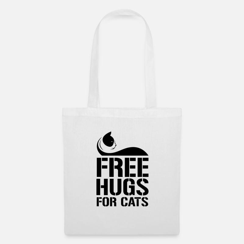 Cat Tshirt Cats love pets Cat - Tote Bag - white