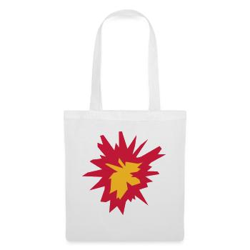 feu flamme chaud tnt dynamite exploser explosi - Sac en tissu - blanc - Devant