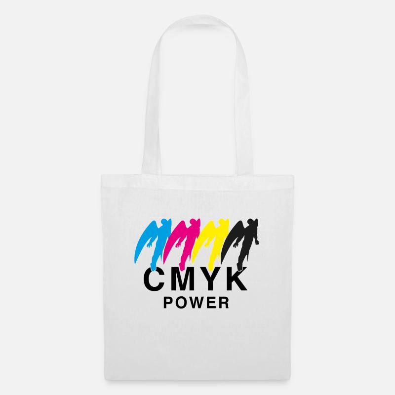CMYK Superhelden - Stoffbeutel - Weiß