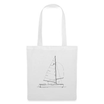 Graphic of a pirate dinghy for shirts & mugs - Tote Bag - white - Front