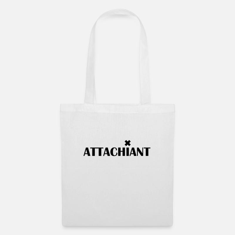 attachiant - Sac en tissu - blanc