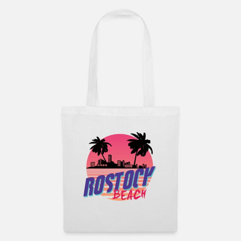Rostock x Miami - Stoffbeutel - Weiß