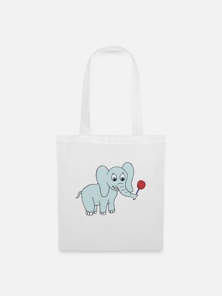 Elephant - Stoffbeutel - Weiß