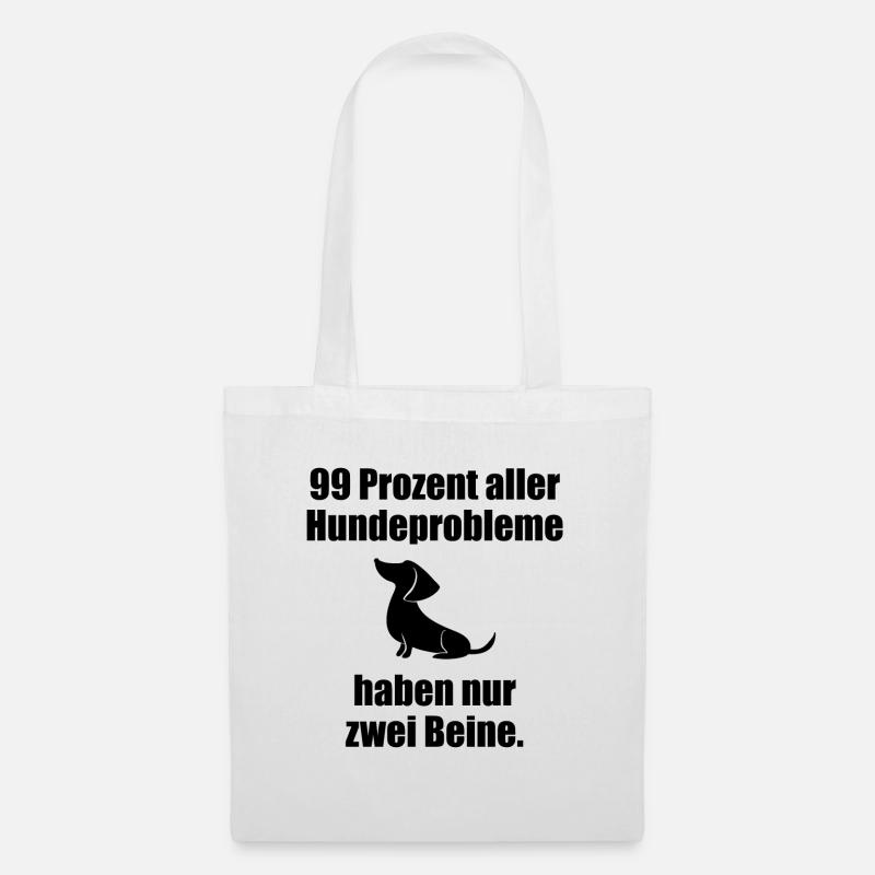 Hundeschule - Stoffbeutel - Weiß
