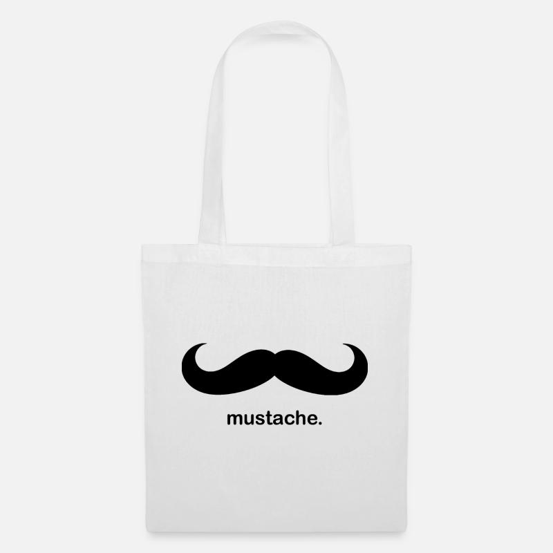 Mustache mustache - Tote Bag - white