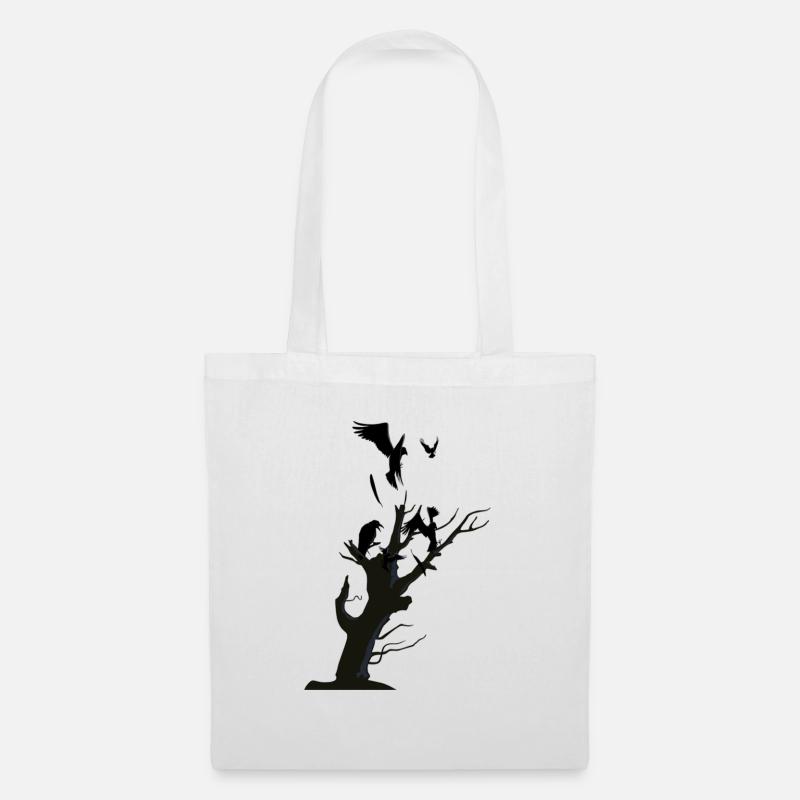 Crows - Tote Bag - white
