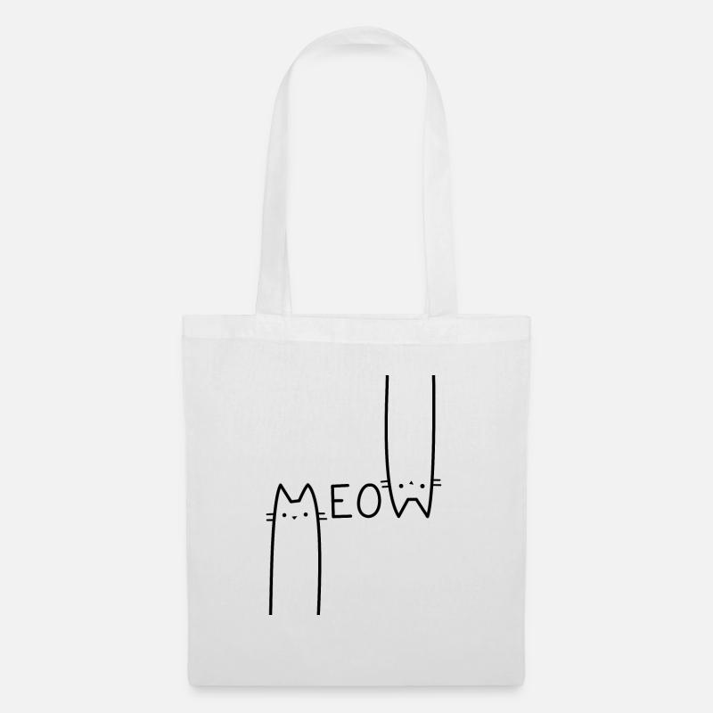 Meow! - Stoffbeutel - Weiß