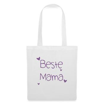 Beste Mama beste Mami Mum - Stoffbeutel - Weiß - Vorne