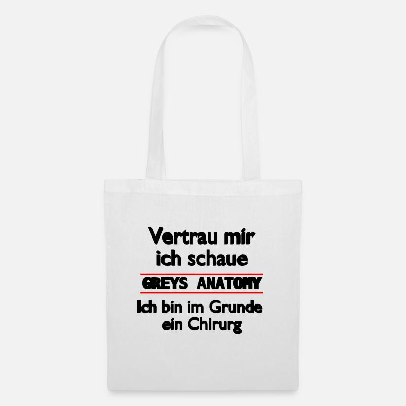 Greys Anatomy Spruch - Stoffbeutel - Weiß