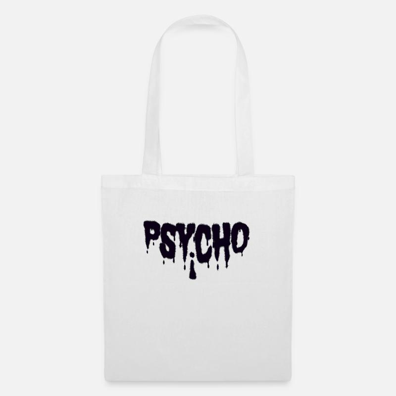 psycho - Stoffbeutel - Weiß