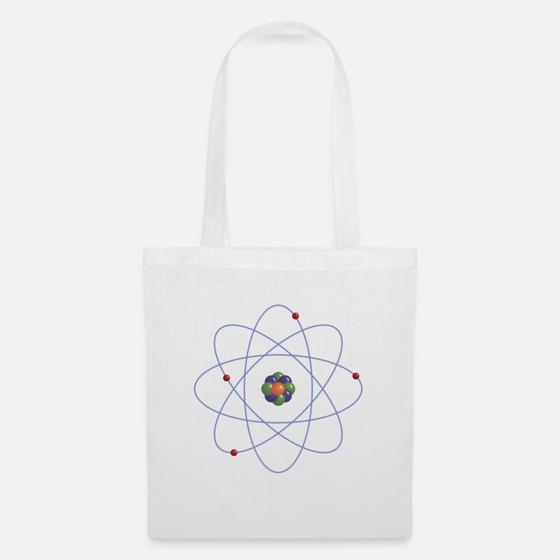 atom - Tote Bag - white