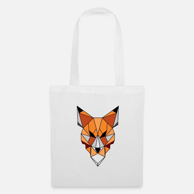 Geometric fox - Tote Bag - white