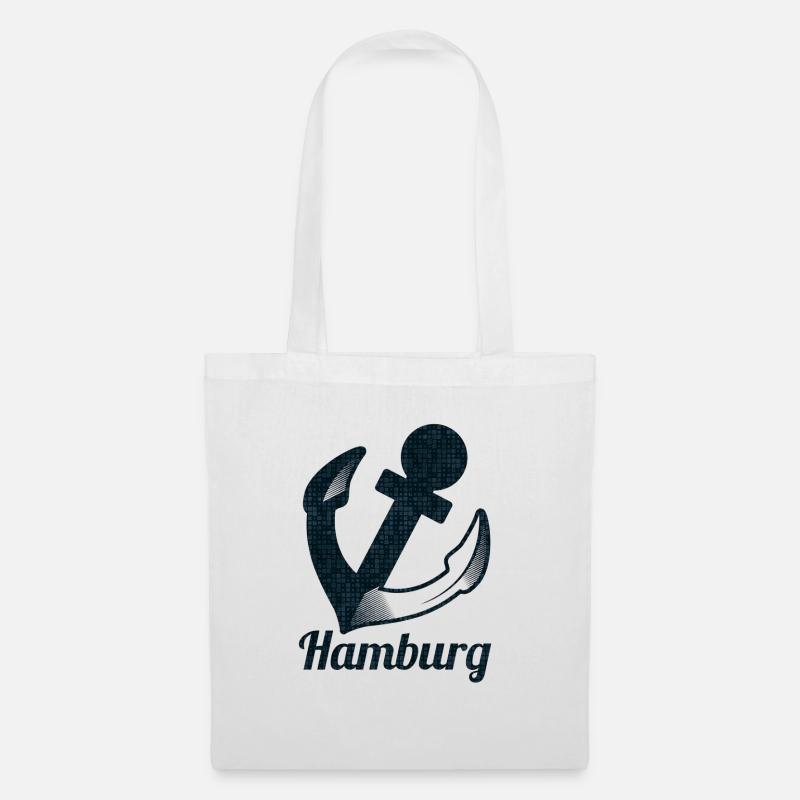 Hamburg anker - Stoffbeutel - Weiß