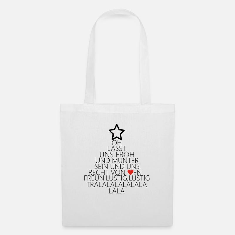 weihnachten Spruch lustig - Stoffbeutel - Weiß
