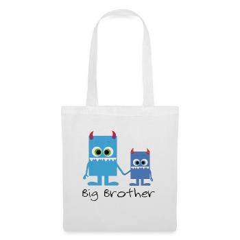 cute monster siblings, big brother - Tote Bag - white - Front