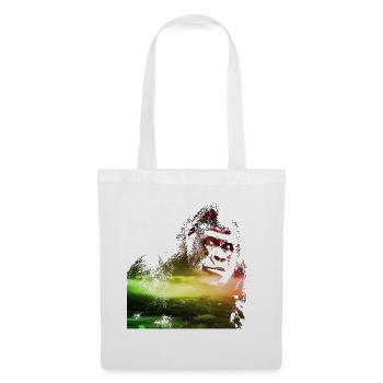 gorille galaxie - Sac en tissu - blanc - Devant