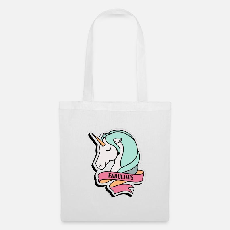 Fabulous - Unicorn - Stoffbeutel - Weiß