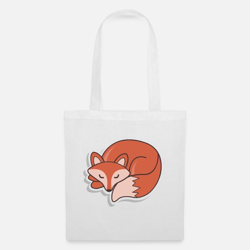 Sleeping fox - Tote Bag - white