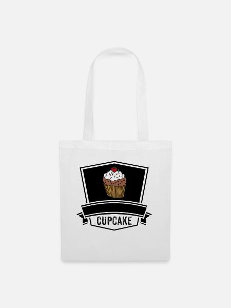 Cupcake - Stoffbeutel - Weiß
