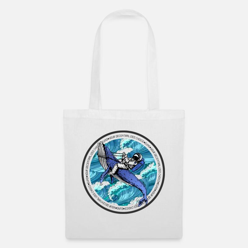 Astronaut Whale - Tote Bag - white