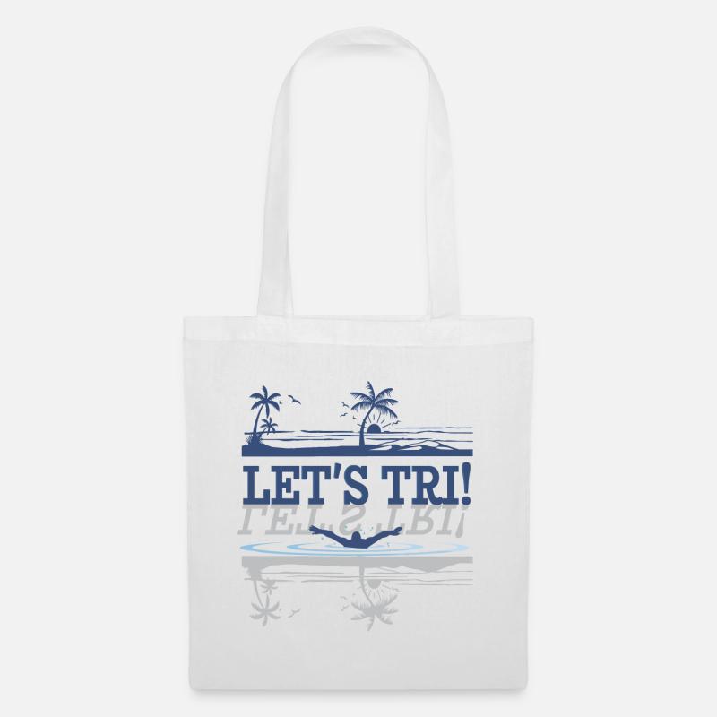 Triathlon - Let's Tri! - Stoffbeutel - Weiß